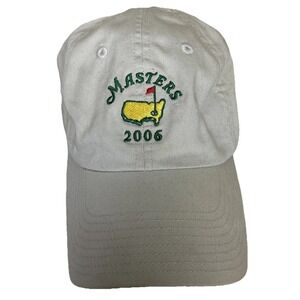 American Needle 2006 Masters Tournament Hat Adult Khaki Augusta National Golf